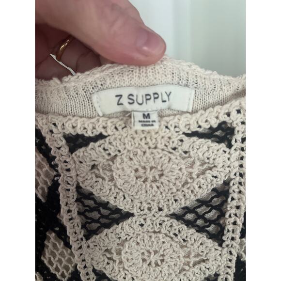 Z Supply Playa Crochet Mini Dress Size M - Picture 3 of 5